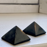 Black Shungite Pyramid Small